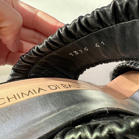 ALCHIMIA DI BALLIN Leather Wedge Heels - Picture 10 of 14